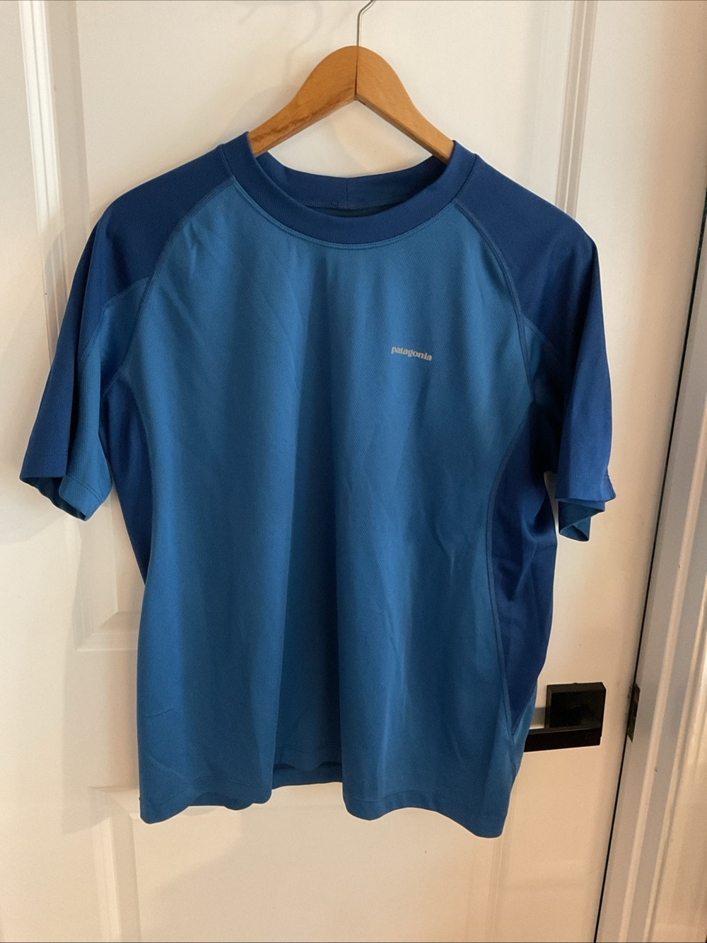 Patagonia - Blue Short Sleeve Athletic Tee - Men’s Size Large